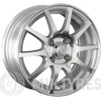 LS Wheels AT 535 5.5x14 4x98 ET 35 Dia 58.6 (Silver)